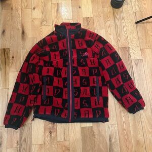 Adidas reversible fleece jacket